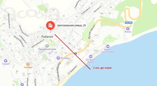 Здание магазина 462.9 кв.м. с. Рыбачье Крым